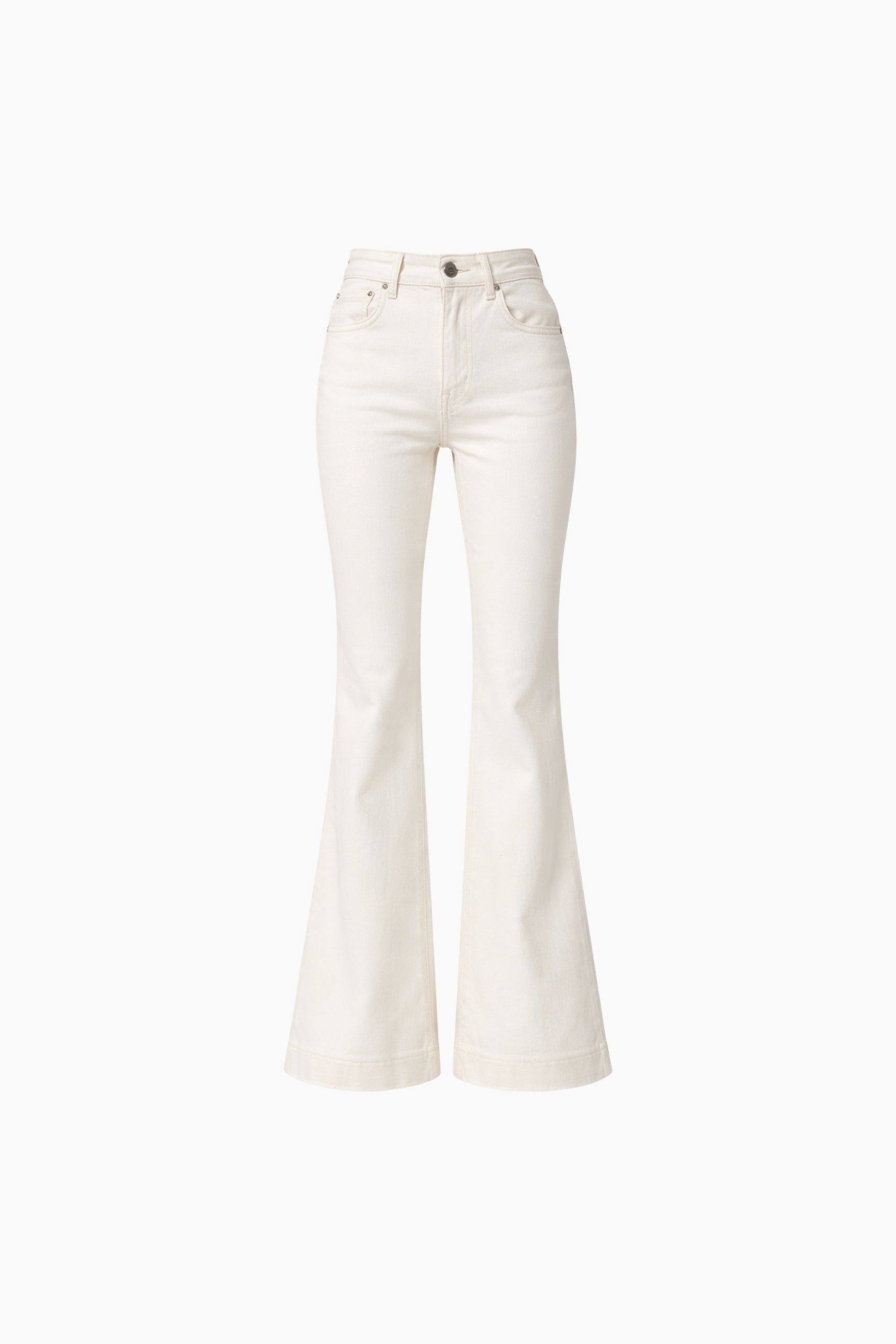 White jeans on a white background