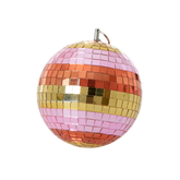 Disco Ball with Stripes and Gold - Medium