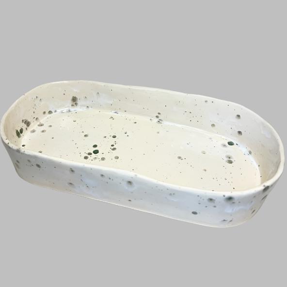 Deep Rectangular Platter - Sky 031