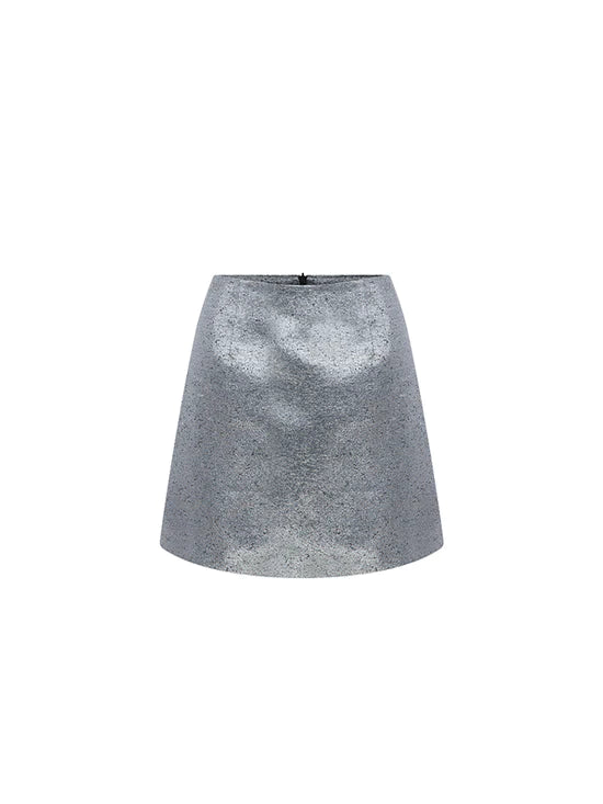 Silver Mini Skirt - ET005
