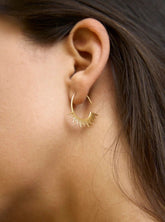 Earrings Ring Sun Shape