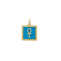 Enamel Ankh Clasp Pendant