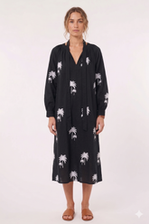 Black Dress W/ Palms
