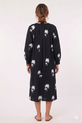 Black Dress W/ Palms