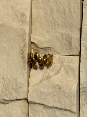 Gold drops ring