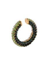 Green Stones Ear Cuff