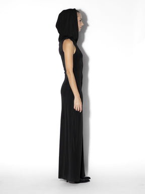 Jersey Long Dress Hoodie