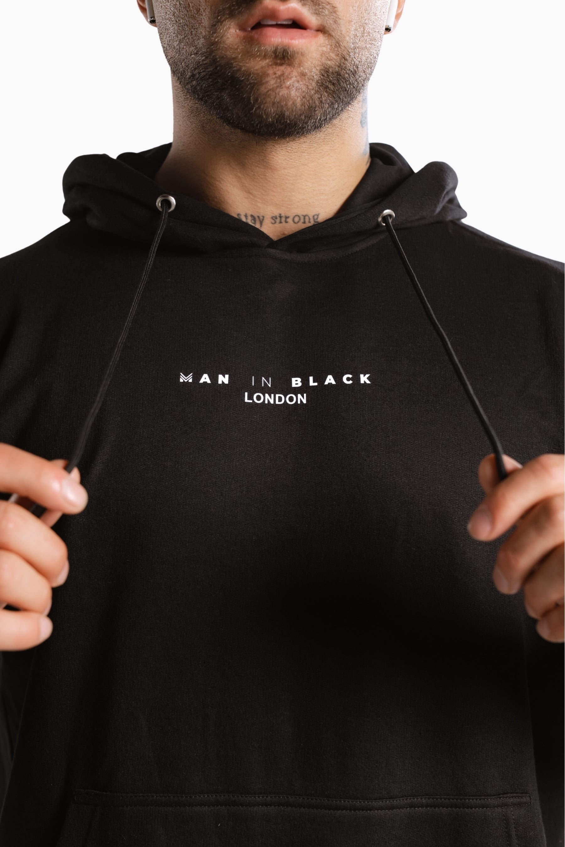Man in Black Hoodie