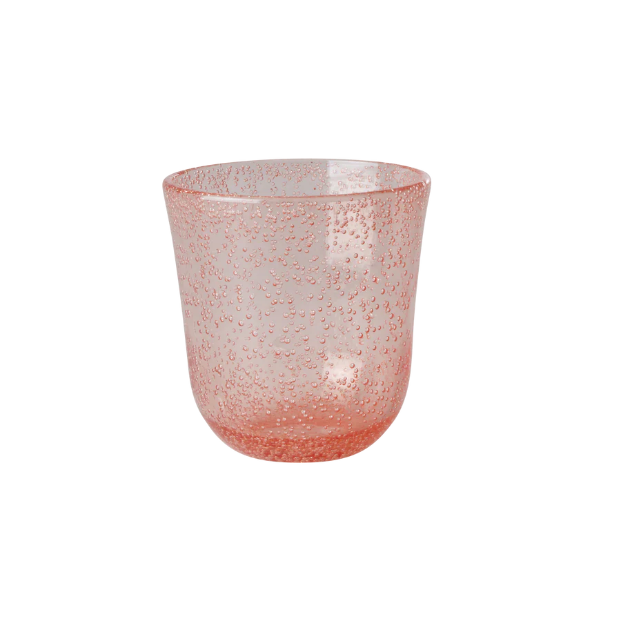 Acrylic Tumbler in Bubble Design - Peach - 410 ml