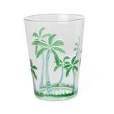 Acrylic Tumbler with Palm Tree Design - Clear - 400 ml