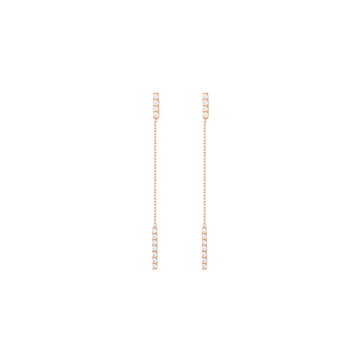 Hanging Double Bar Earrings