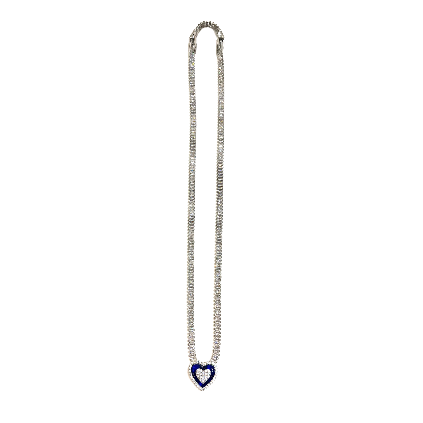 Blue Heart Necklace