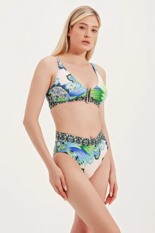 High-Waisted Tailoring Bikini