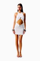 Junie Cut-Out Draped Mini Dress