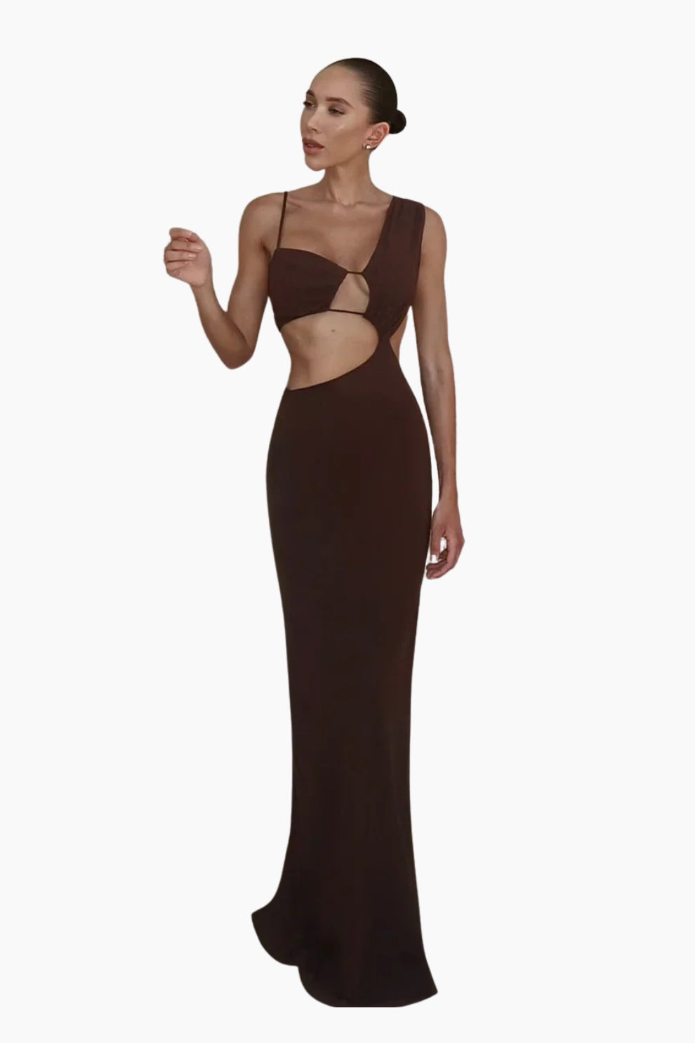 Aurelia Maxi Dress - Chocolate