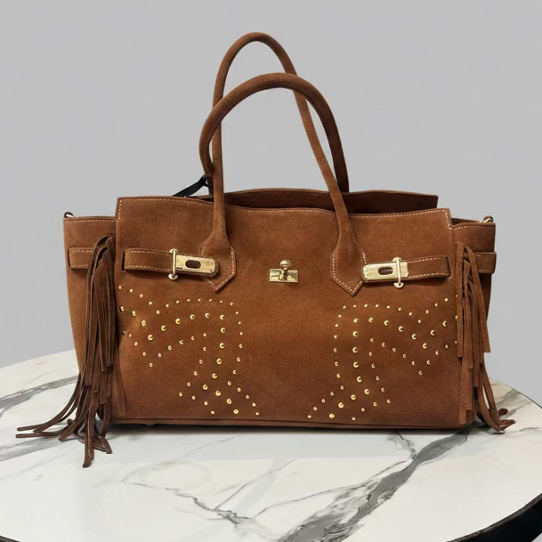 BS6265 Borsa Art. Maxi Celino Belt Frange Fireworks Studs
