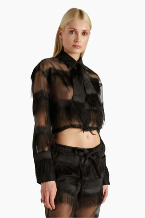 Genny Organza Stripes Shirt