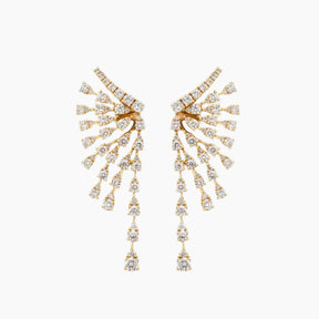Stud earrings with stones