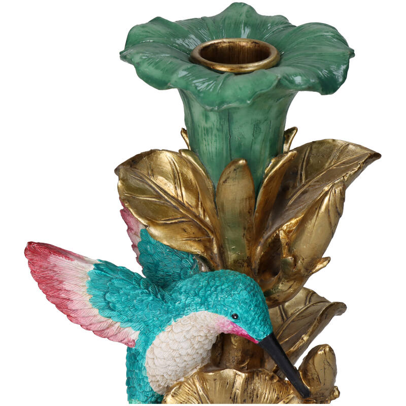 KAL-1028 Candle Stick Bird Multi 11x11x26cm