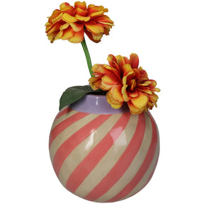 KAL-1998 Vase Stripe Pink 16x16x16cm