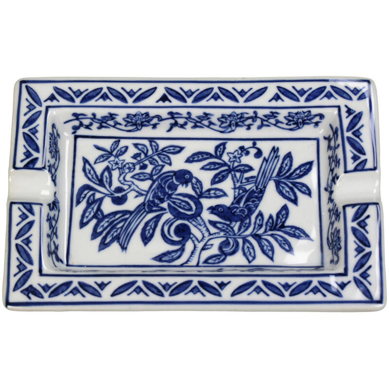 KAL-4201 Ashtray Porcelain Blue 18x13x2.5cm