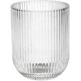 KAL-4245 Tumbler Stripe Glass Clear 7.5x7.5x9.5cm