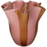 KAL-4433 Vase Glass Peach 19x19x19.5cm