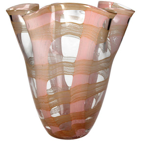 KAL-4436 Vase Glass Peach 21x21x24.5cm