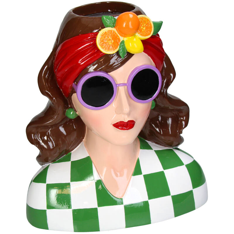 KAL-5286 Vase Fashion Lady Polyresin Multi 26.5x16.5x29cm