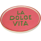 KAL-5495 Plate La Dolce Vita Stoneware Pink 25.5x25.5x1.5cm