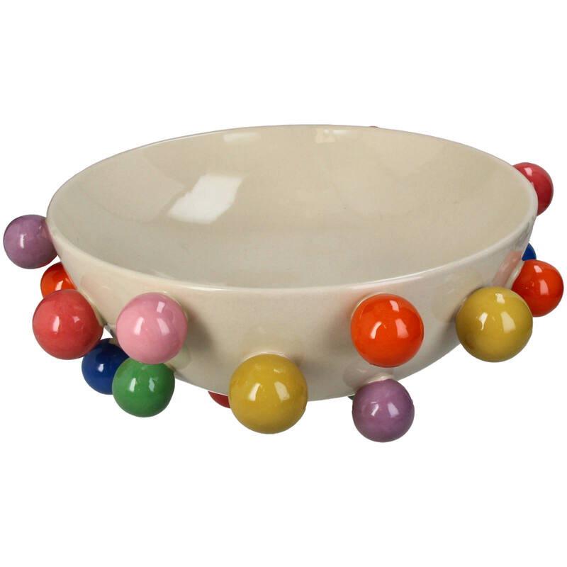 KAL-5901 Bowl Balls Stoneware Multi 37.5x37.5x15.3cm