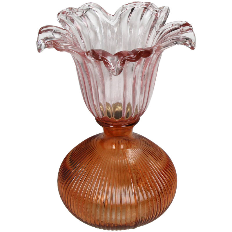 KAL-6230 Candle Stick Glass Multi 16x16x23cm