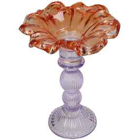 KAL-6231 Candle Stick Glass Multi 14x14x19cm