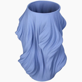Blue textured vase 