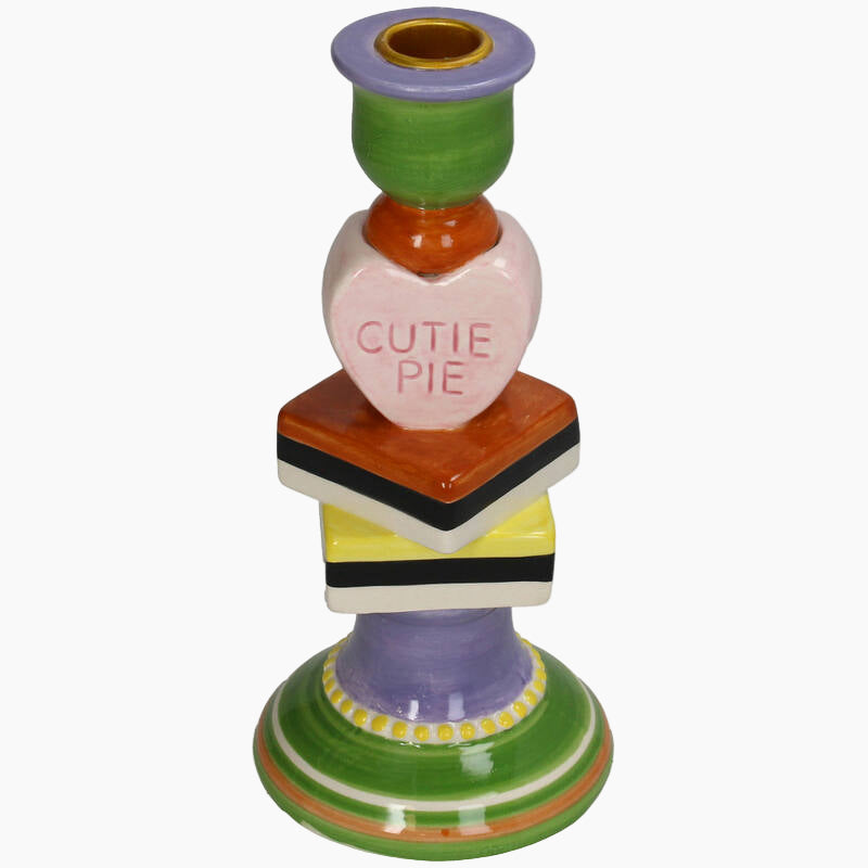 KAL-6841 Candle Stick Cutie Pie Dolomite Multi 10x10x21.6cm