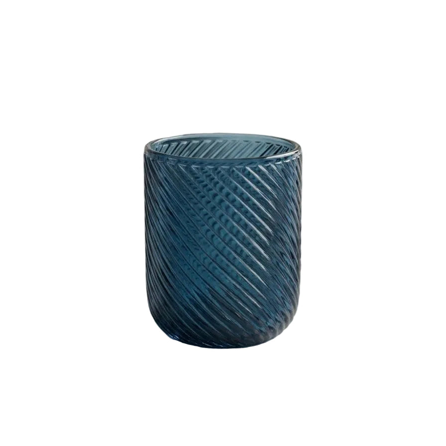 KAL-7155 Tumbler Glass Blue 7.4x7.4x9.4cm