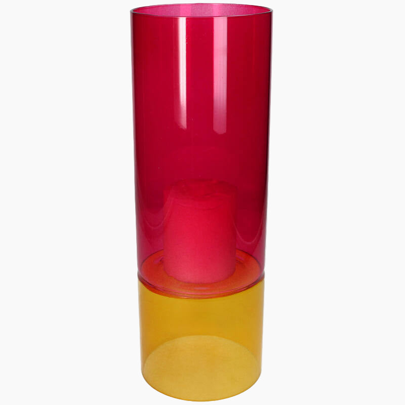 Large multicolored glass vase 