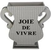 KAL-7453 Vase Joie de Vivre Polyresin Beige 28.5x7.3x29.8cm