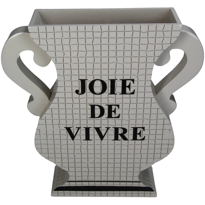 KAL-7453 Vase Joie de Vivre Polyresin Beige 28.5x7.3x29.8cm