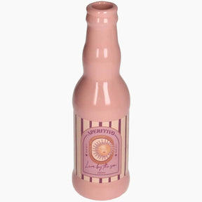 KAL-7615 Vase Aperitif Sun Stoneware Pink, 6.5 x 6.5 x 21.8 cm