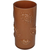 KAL-8083 Vase Eye Glass Brown 13x13x24.5cm