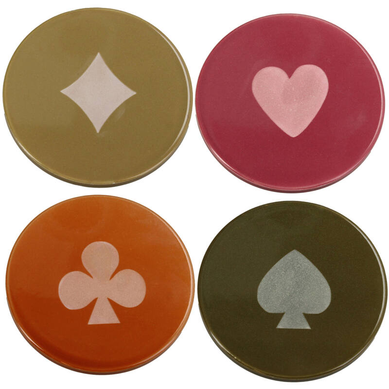 KAL-8713 Trivet  Playcard Dolomite Multi 10x10x0.7cm 4ASS