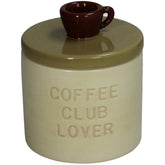 KAL-8733 Keepsake Box Coffee Club Dolomite Ivory 11x11x13c