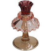 KAL-9000 Candle Stick Glass Multi 8.5x8.5x14cm