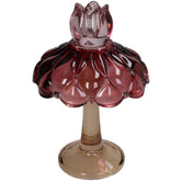 KAL-9004 Candle Stick Glass Multi 12.5x12.5x21.8cm