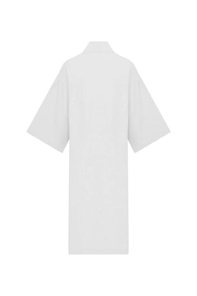 long kimono, with long sleeve ,white