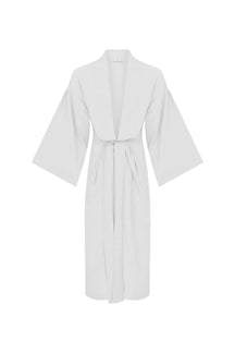 long kimono, with long sleeve , white