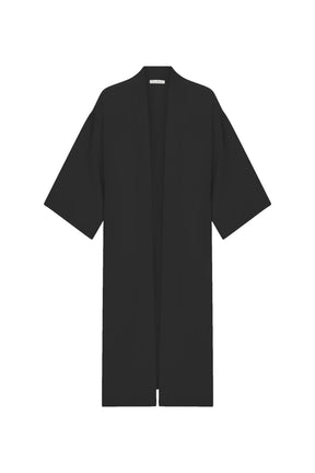 long kimono, with long sleeve ,black