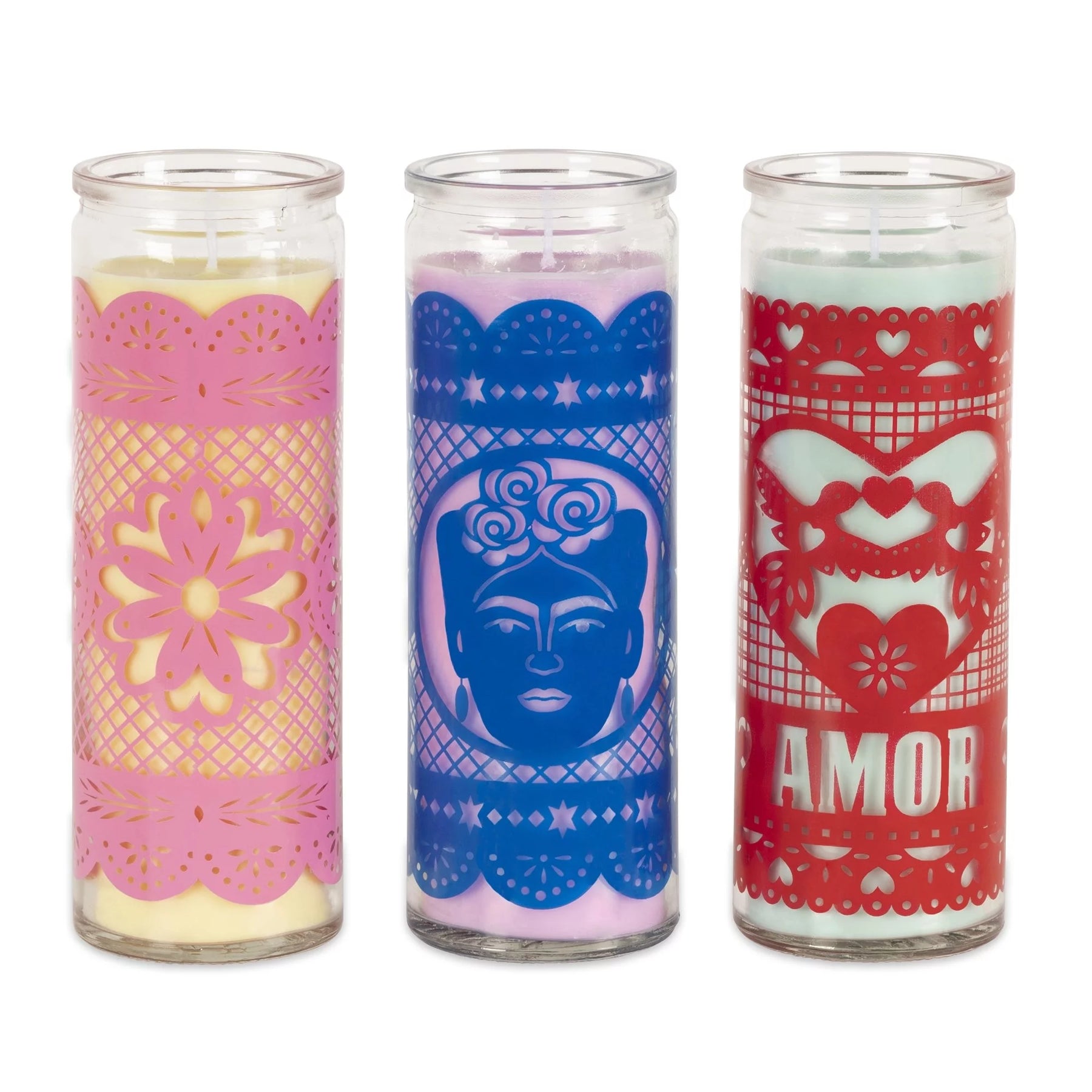 HD0678 Candle In Glass Papel Picardo Frida