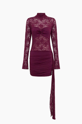 Larna Lace Long Sleeve Mini Dress